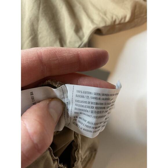 Abercrombie & Fitch Utility Field Cargo Khaki Full Zip Jacket size M Flaw - Picture 8 of 11